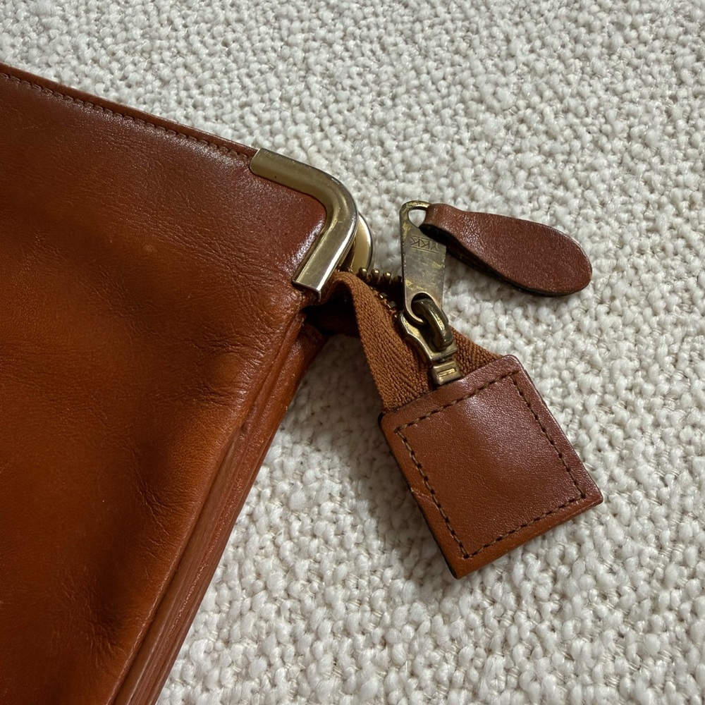 Vintage Leather Boho Clutch - Picture 3 of 9